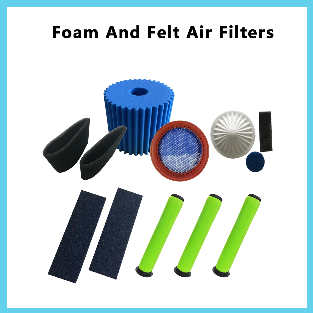Foam And Felt Air Filters Пенопластовые и фетровые воздушные фильтры