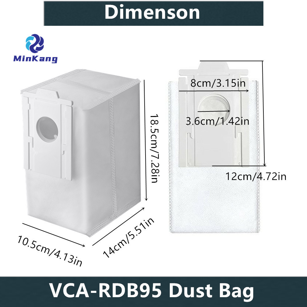 Модель # VCA-RDB95 Вакуумный воздушный фильтр Мешки для пыли для станции вакуумной очистки SAMSUNG Jet Bot AI+ / Jet Bot+