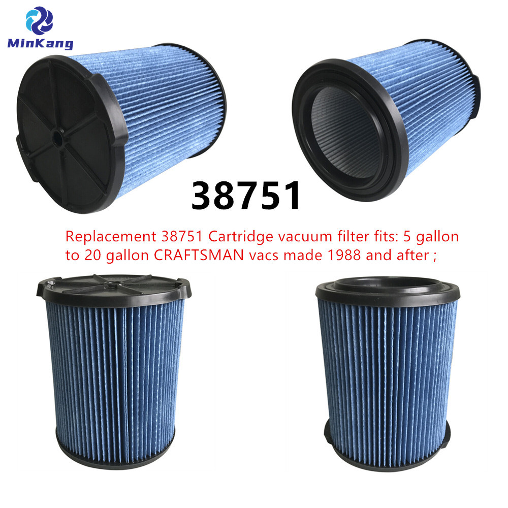 Синий 38751 9-38751Картриджвакуумный HEPA-фильтр для Craftsman 38751Вакуумный фильтр для влажной/сухой пыли мелкой пыли