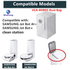 Модель # VCA-RDB95 Вакуумный воздушный фильтр Мешки для пыли для станции вакуумной очистки SAMSUNG Jet Bot AI+ / Jet Bot+