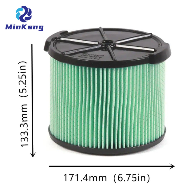 Зеленый VF3600 HEPA-материал, плиссированная бумага, сменный картридж для влажной/сухой уборки, для пылесосов RIDGID емкостью от 3 до 4,5 галлонов