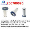 200700070 Вакуумный/экстракторный HEPA-фильтр для моделей Pullman Holt Ermator S-Series S13, S26, S36, S1400 и Bona DCS 70 (белый + синий)