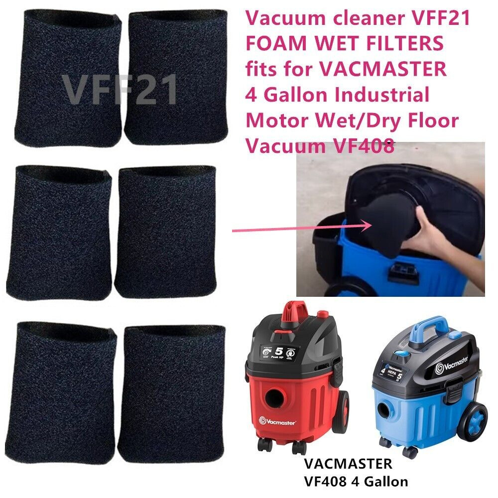 VFF21 Вакуумные пенопластовые мокрые фильтры для промышленного двигателя VACMASTER емкостью 4 галлона VF408 VP205