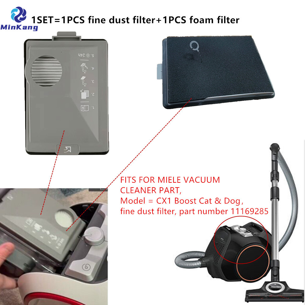 Пенный фильтр HEPA для мелкой пыли для Miele Boost CX1 CX FSF, безмешковая канистра, детали пылесоса 11169285