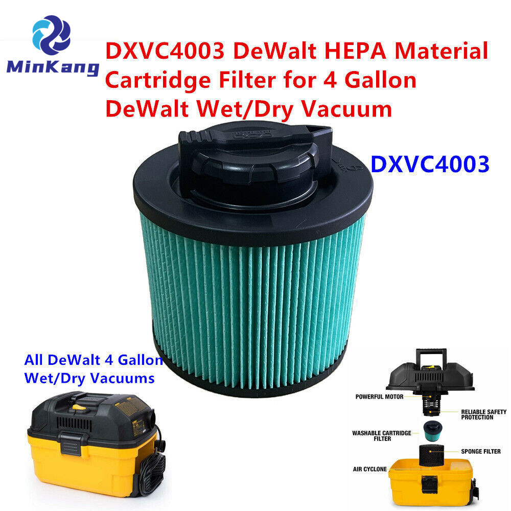 Зеленый DXVC4003 Картриджный фильтр с материалом HEPA для DeWalt 4 галлона аксессуары для пылесоса влажной/сухой уборки