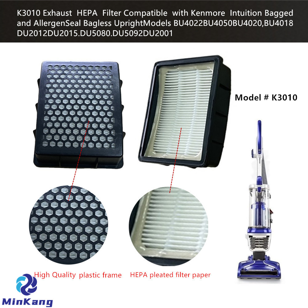 K3010 Выпускной HEPA-фильтр для безмешковых стоек Kenmore Intuition с мешком для пылесоса BU4018 DU2001
