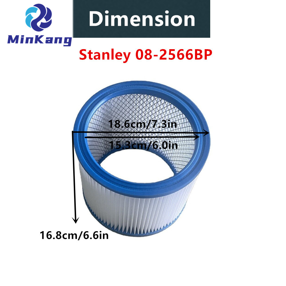 08-2566BP Сменный фильтр HEPA-картриджа для пылесосов Stanley SL18115P, SL18116P емкостью 5–18 галлонов