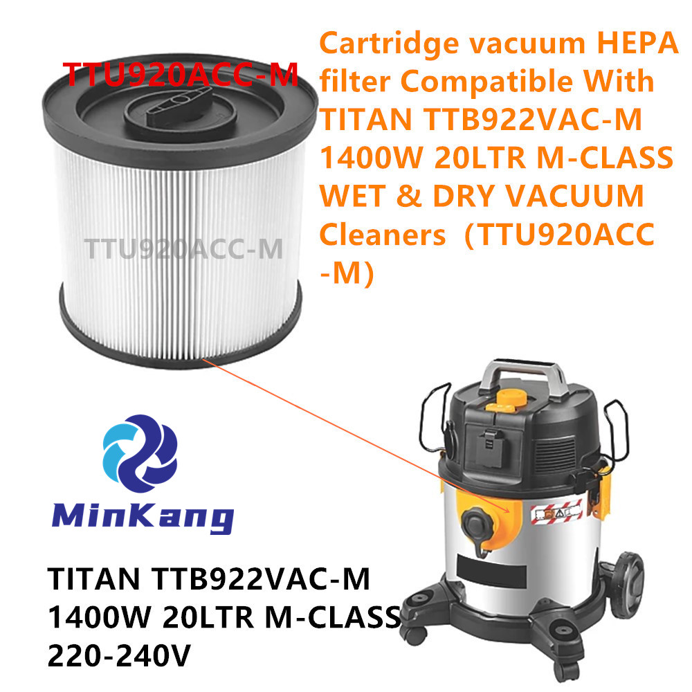 Картриджный вакуумный HEPA-фильтр ДЛЯ TITAN TTB922VAC-M 1400 Вт 20 л M-CLASS Пылесосы для влажной и сухой уборки