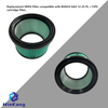 Сменный картридж вакуумного HEPA-фильтра для пылесоса Bosch GAS 12-25 PL 15PS GAS 15 PS15 --(зеленый)