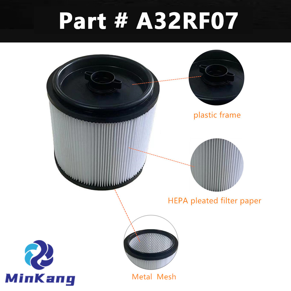 A32RF07 Замена вакуумного фильтра для мытья для пылесоса RYOBI 10 галлонов для влажной и сухой уборки