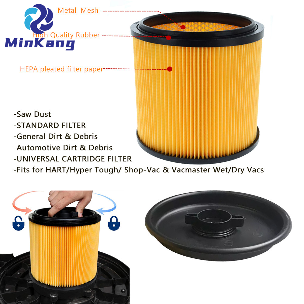 СТАНДАРТНЫЙ КАРТРИДЖНЫЙ вакуумный фильтр для пылесосов HART/Hyper Tough/ Shop-Vac и Vacmaster для влажной/сухой уборки