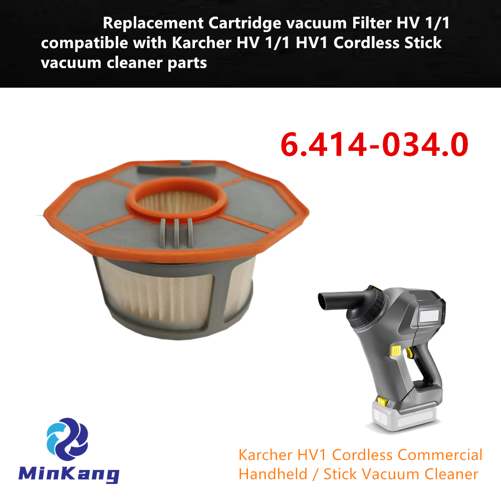 Сменный картридж с вакуумным фильтром HV 1/1 для беспроводного пылесоса Karcher HV 1/1 HV1, детали пылесоса