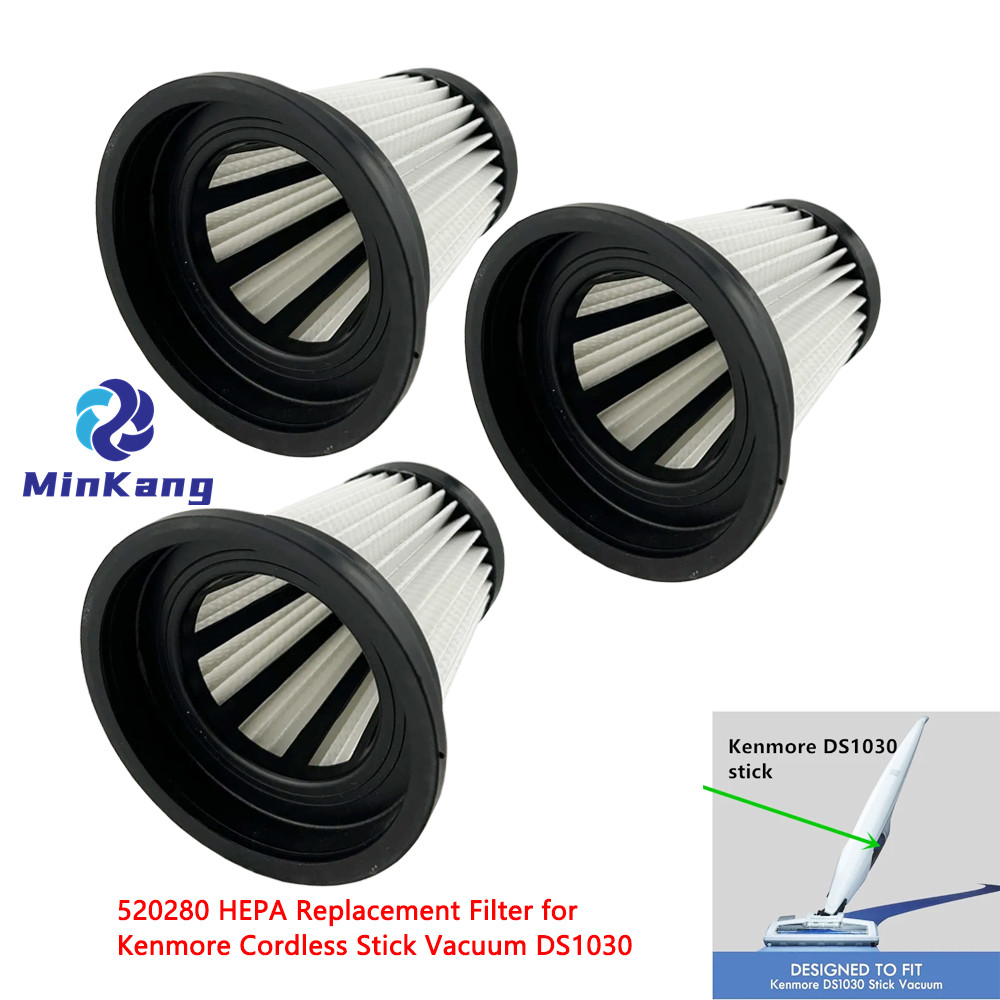 Black 520280 HEPA Filter для Kenmore DS1030 Беспроводной вакуумной очиститель палочек