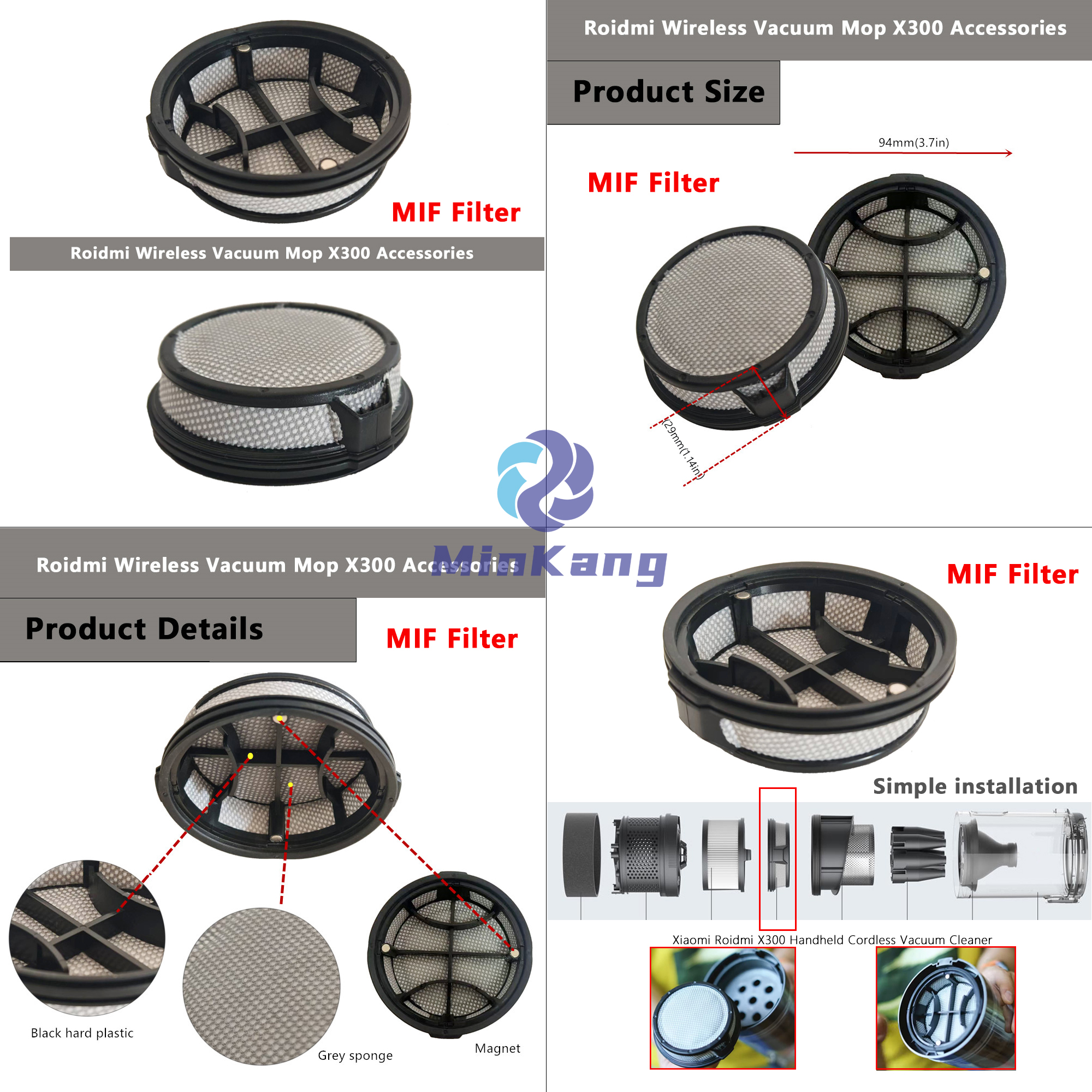 Xiaomi Roidmi X300 MIF-фильтр