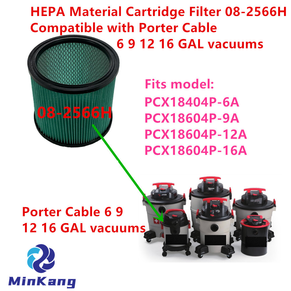 08-2566H Картриджный фильтр с материалом HEPA для пылесосов Porter Cable 6 9 12 16 GAL