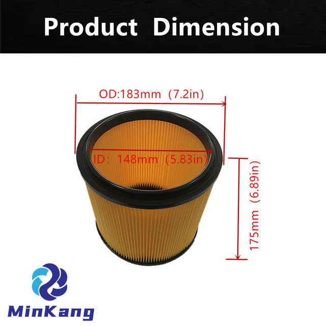 КАРТРИДЖНЫЙ Вакуумный HEPA-ФИЛЬТР для CHANNELLOCK 5 ГАЛЛОНОВ И БОЛЬШЕ MOST SHOP-VAC (ЖЕЛТЫЙ)