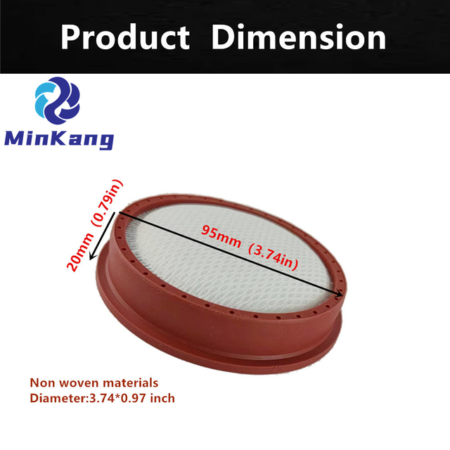Сменные круглые моющиеся сетчатые фильтры для ручного пылесоса Dibea D18 D008 Pro