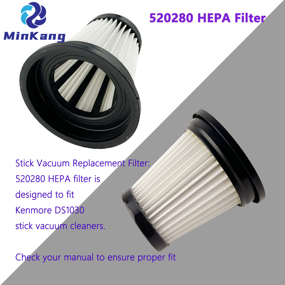 Black 520280 HEPA Filter для Kenmore DS1030 Беспроводной вакуумной очиститель палочек