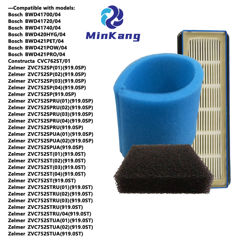  Flaying Vacuum Cleaner Filters, совместимые с Zelmer Bosch (00632555, 12000118, 00797694)