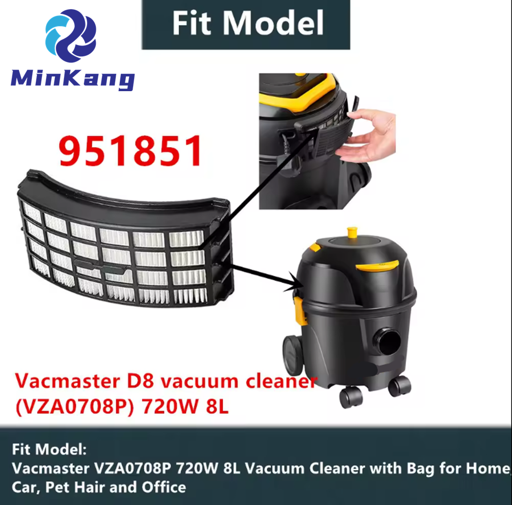 Сменный OEM-моющийся воздушный фильтр Hepa-фильтр для пылесоса Vacmaster D8 VZA0708P 