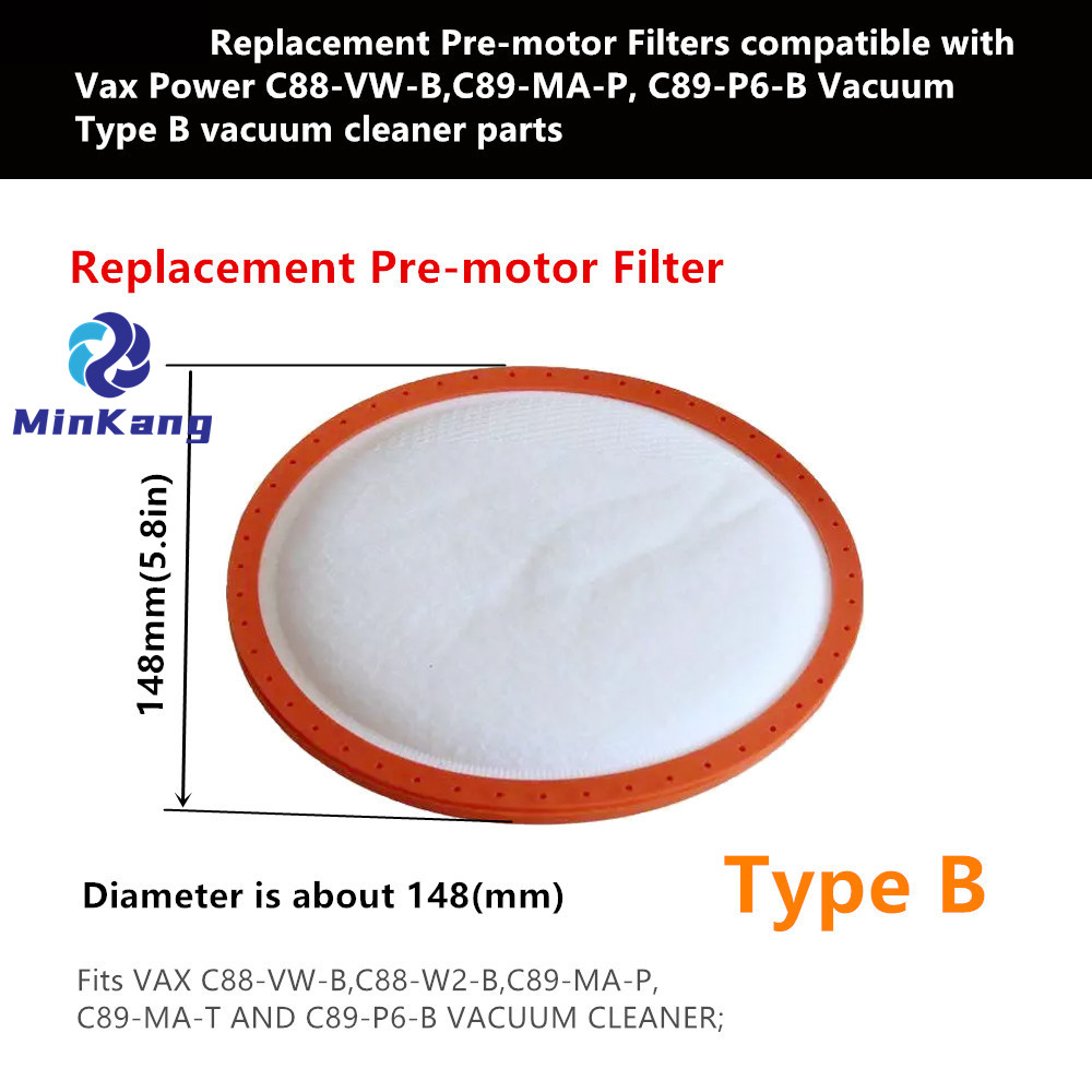 Предмоторные фильтры для пылесосов Vax Power C88-VW-B, C89-MA-P, C89-P6-B типа B