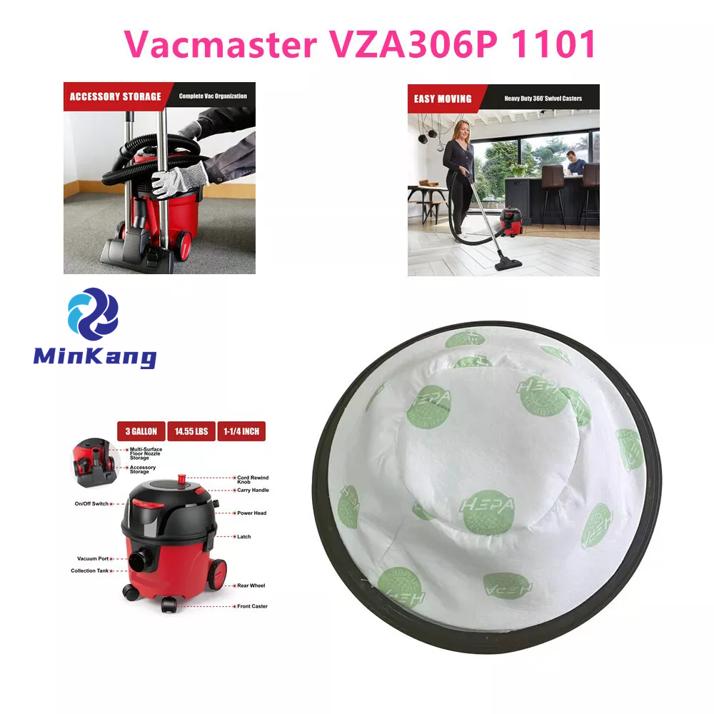 Мешок-пылевой фильтр для пылесоса Vacmaster VZA306P 1101, канистра, 3 галлона, детали пылесоса