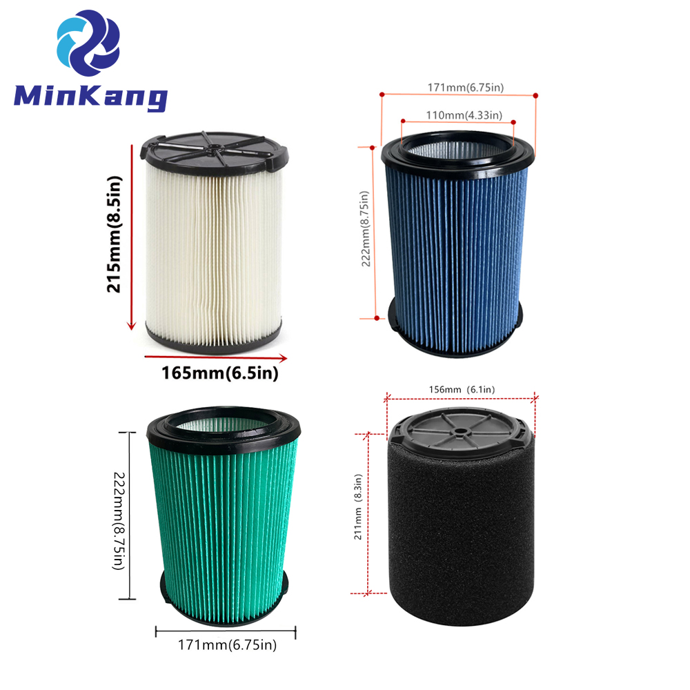 RIDGID WS21200F WS22200F WS23200F WS24200F VAUUM CHINERER FILTER 