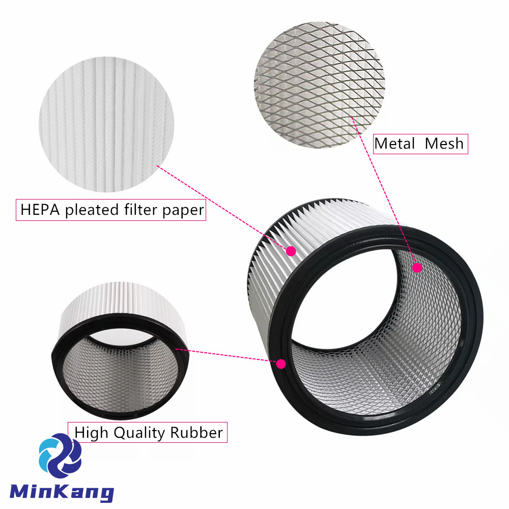  Замена стандартного картриджного фильтра Hepa для пылесоса влажной/сухой уборки емкостью 5–18 галлонов без крышки