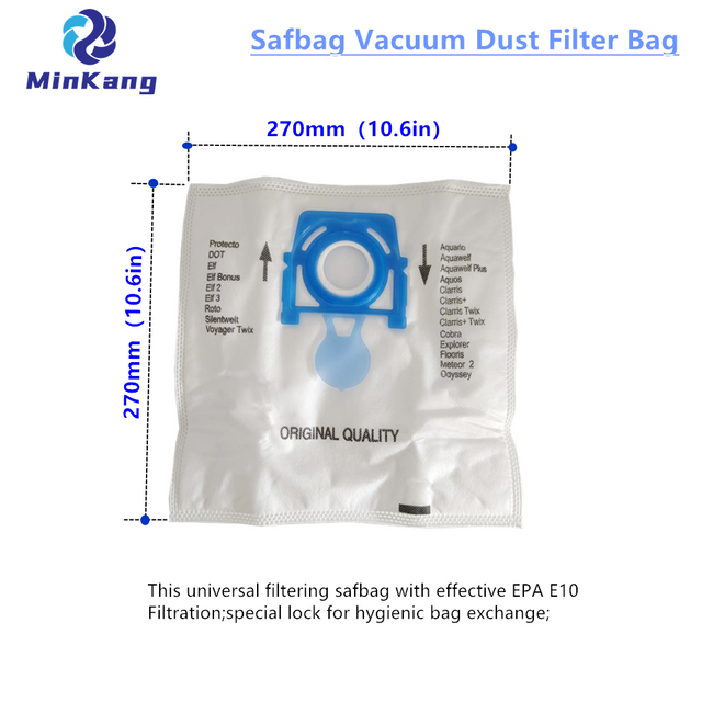 Safbag Вакуумный пылевой фильтр-мешок для ZELMER из микрофибры SAFBAG ZVCA100B 49.4000 + Фильтр-мешок для деталей пылесоса