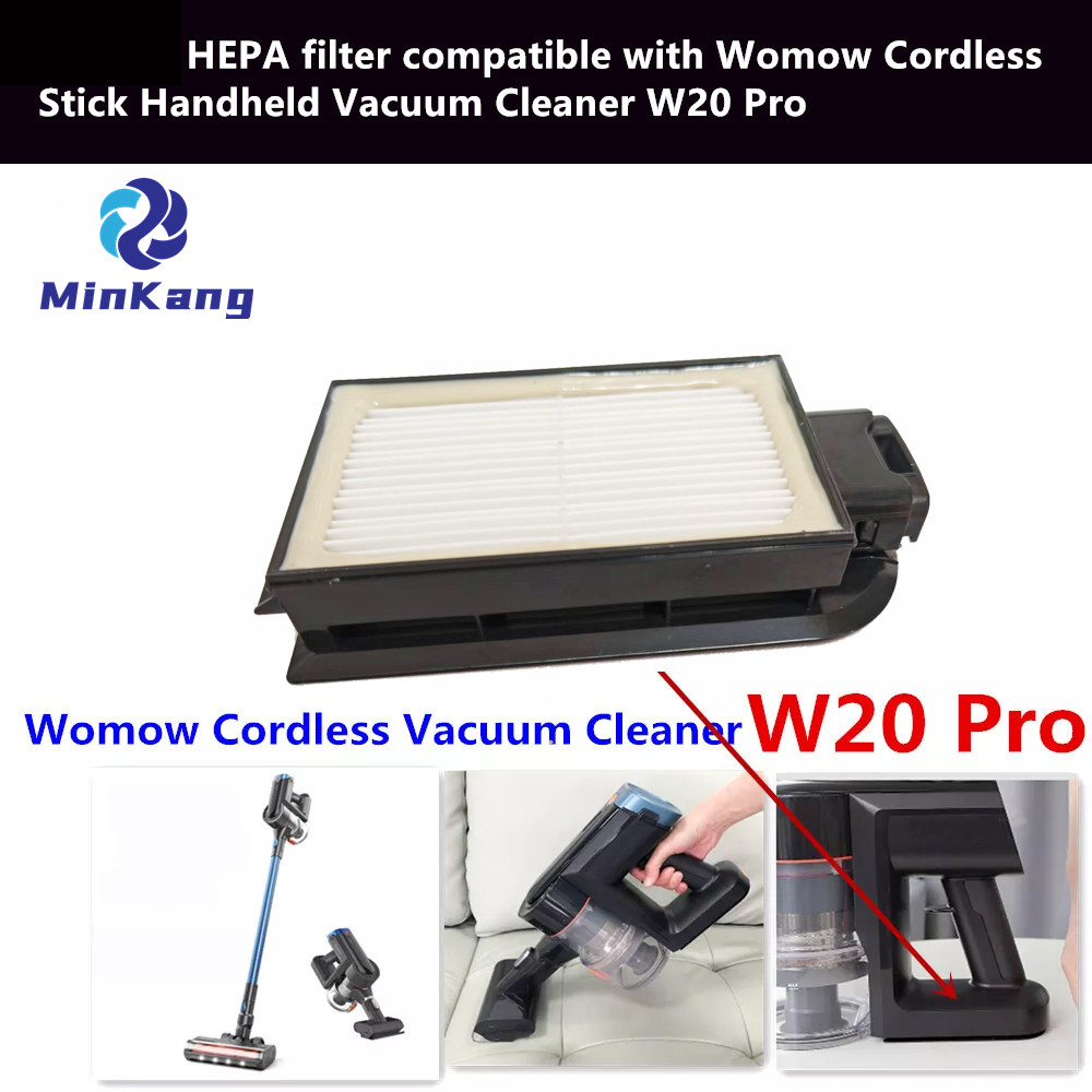  HEPA-фильтр, совместимый с ручным пылесосом Womow Cordless Stick W20 Pro