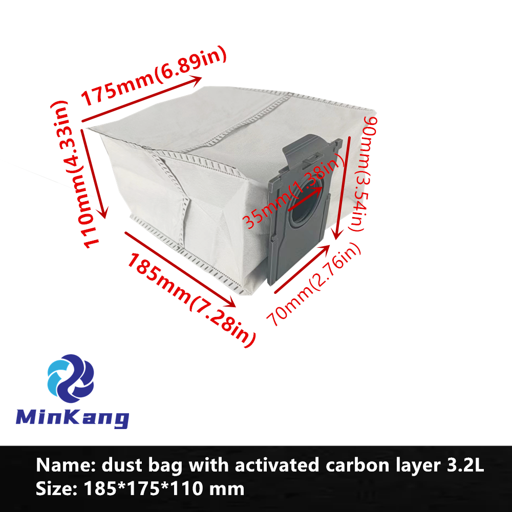  Мешок для пыли 3,2 л, пылесос HEPA, мешок-фильтр, слой активированного угля, ткань для подметального робота DREAME X20 Pro Plus, аксессуары