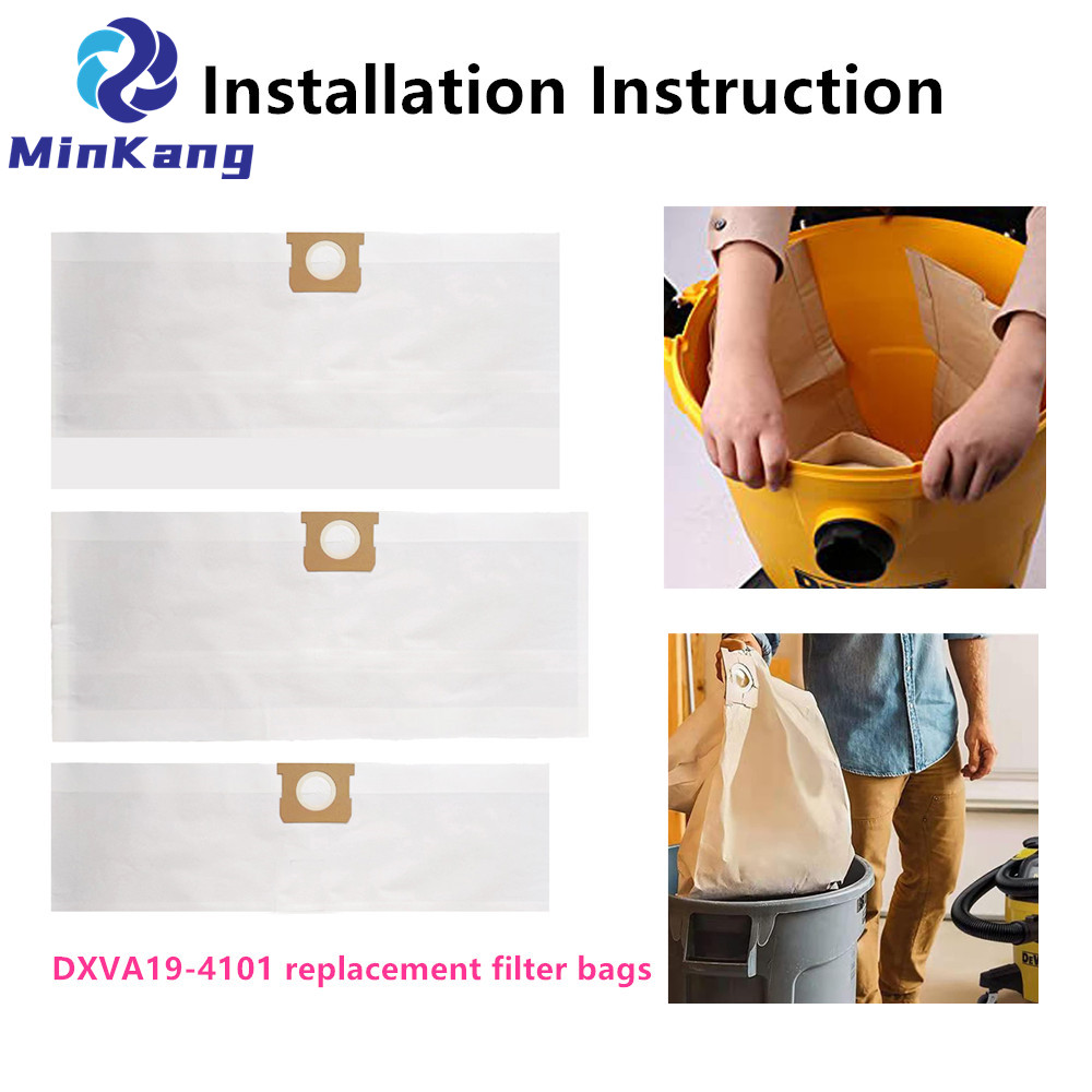 DXVA19-4101 Сменный фильтр мешка для пыли для пылесоса DeWalt DXV06P, DXV09P, запчасти для пылесоса