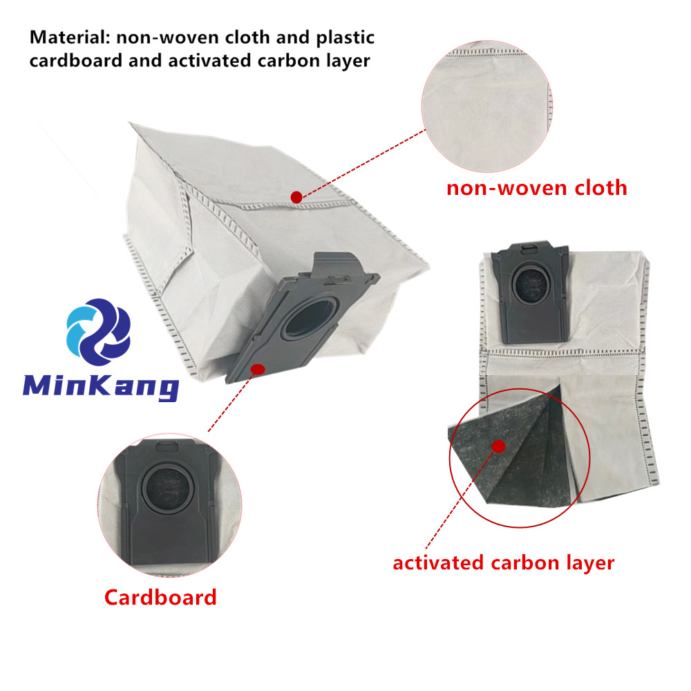  Мешок для пыли 3,2 л, пылесос HEPA, мешок-фильтр, слой активированного угля, ткань для подметального робота DREAME X20 Pro Plus, аксессуары